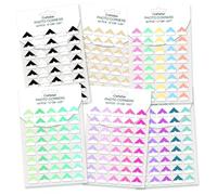 Craftelier - Pack of Self-Adhesive Color Corner Banners | Includes 240 Units | Ideal for Placing, Decorating and Protecting Photographs | Acid and Lignin Free | Size 1.7 cm (0.67")