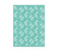 Craftelier - Paper Planes Embossing Folder | Paper Plane Relief for Scrapbooking and Crafts | Compatible with Sizzix Big Shot, Big Shot Plus, Revolution | 15 x 20 cm