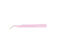 Craftelier - Precision Tweezers with Curved Tip for Dies | Pink - Includes Cap to Protect Tips