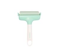 Craftelier - Roller for Adhering Materials such as Fabrics and Vinyls to the Cutting Mat | Eliminates Wrinkles, Creases and Bubbles | Roller Size: 8.89 cm (3.5") - Turquoise and White