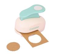 Craftelier - Scalloped Circle Punch 1.5" (3.81 cm) Diameter for Paper and Cardstock, Ideal for Scrapbooking and Crafts, Size 9 x 4.5 x 6 cm