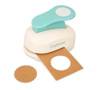 Craftelier - Scalloped Circle Punch 1.5" (3.81 cm) Diameter for Paper and Cardstock, Ideal for Scrapbooking and Crafts, Size 9 x 4.5 x 6 cm