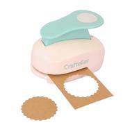 Craftelier - Scalloped Circle Punch 2" (5 cm) Diameter for Paper and Cardstock, Ideal for Scrapbooking and Crafts, Size 11 x 7 x 8 cm