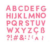 Craftelier - Set 39 Uppercase Letter and Symbol Dies for Card Making, Scrapbooking and Crafting Projects | Compatible with Various Die Cutting Machines and Materials | Size Approx. 2 cm