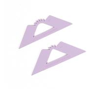 Craftelier - Set of 2 Squares for Rounded Corner Binding | Perfect Tool for Binding Planners, Binders or Albums | Two Sizes of 1/4" and 1/2" - Purple Colour