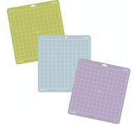 Craftelier - Set of 3 Reusable Cutting Mats with Standard, Lightweight and Strong Adhesions | Compatible with Cricut Machines | Size 30.5 x 30.5 cm (12" x 12") - Green, Purple or Blue