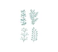 Craftelier - Set of 4 Enchanted Garden Dies for Scrapbooking, Crafting and Cardmaking Creations | Floral Elements Designs - Approximate Sizes Between 3,16 x 5,46 cm and 3,49 x 6 cm
