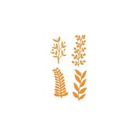 Craftelier - Set of 4 Spring Explosion Dies for Scrapbooking, Crafts and Card Making | Floral Elements Designs - Approximate Size between 3 x 5.4 cm and 2.8 x 6 cm