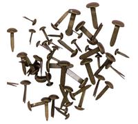 Craftelier - Set of 50 Brads or Binders of Different Sizes | Ideal for Embellishing Labels or Decorating Scrapbooking Projects and Other Crafts | Metallic Vintage Bronze