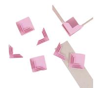 Craftelier - Set of 8 L-Shape Squares or Corners Assembly Clamps for Cardboard | Suitable for 1.5 mm, 2 mm and 3 mm Thicknesses | Includes a Cardboard Storage Bag | Pink Colour