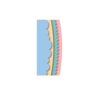 Craftelier - Set of dies with arches for making decorations in scrapbooking, crafts and card making projects | Suitable for different types of materials | Size 16 x 0.8-2.2 cm