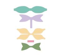 Craftelier - Set of Essential Dies for Scrapbooking Creations, Card Making and Other Crafts | Ideal for Cutting Paper, Cardstock or EVA Foam | Bow Shape