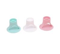 Craftelier - Set of Glue, Glue and Adhesive Tube Holders | Approx. Diameter: 6.1 cm Base, 2.9 cm Top Nozzle and 1.5 cm Bottom Nozzle - Colour: Turquoise, White and Pink