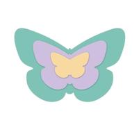 Craftelier - Set of Mini Essential Dies for Scrapbooking, Crafts and Card Making | Butterfly Shape - Approximate Size Between 2.5 x 1.8 cm and 7.5 x 5 cm