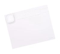 Craftelier - Silicone Base for Use as Work Surface in Mixed Media Projects | Heat Resistant and Easy to Clean | Size 48.26 x 30.48 cm (19" x 12") - Matte White