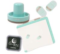Craftelier - Stamp Stamping Kit for Crafts and Scrapbooking Projects | Includes Stamp Stamping Platform, Easy Lift Magnets, Black Ink and Press Tool