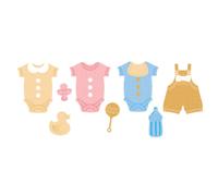 Craftelier Sweet Dreams - Stencil Set for Scrapbooking, Crafts & Cardmaking | Includes 10 Dies of Babies & Accessories | 4 x 5 cm