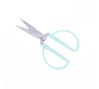 Craftelier Vintage Stainless Steel Scissors, Large Handle, Turquoise - 5 cm Blade, Ambidextrous, Papercutter, Cardstock, Ribbon, Scrapbooking