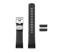 CRAFTER BLUE CB11 Curved End Watch Band Rubber Strap Replacement for Seiko SKX series, SRPDxx series and new Seiko Sports 5, Black