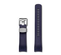 CRAFTER BLUE Curved End Watch Band Rubber Strap Replacement for Tudor Heritage 41mm Black Bay 79230, 79350, 79363, 79730 etc - Blue