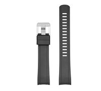 CRAFTER BLUE TD03 Curved End Watch Band Rubber Strap Replacement for Tudor Black Bay BB58 M79030N, M79030B, M79010SG, M797018V, M7939G1AONRU, Black