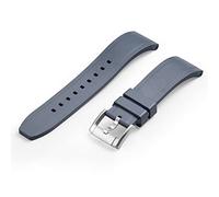 CRAFTER BLUE UX03 Straight End Watch Band Rubber Strap Replacement for All 20mm Width Lug Watches, Grey