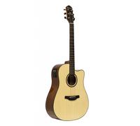 Crafter Cutaway Dreadnought Electro Acoustic Guitar, Natural HD250-CE-N