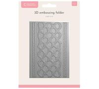 Crafter’s Companion 5″ x 7″ 3D Embossing Folder - Cable Knit