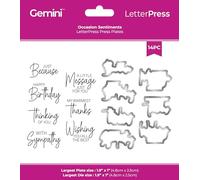 Crafter’s Companion - Letterpress Press Plate - Occasion Sentiments
