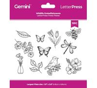 Crafter’s Companion - Letterpress Press Plate - Wildlife Embellishments