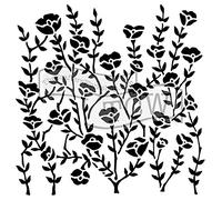 Crafter’s Workshop 6”x6” Stencil - Wild Blooms