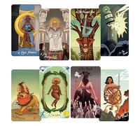 CRAFTERIAN Urban Enigma Tarot Cards with Foil, 78 Tarot Deck, Original Tarot Cards for Beginners and Experts with Guide Book, Fortune Telling Game, Divination Tools for All Skill Levels.