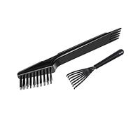 Crafterlife Hair brush cleaner rakes, cleaning tool set for removing hair dust, lint, debris from hairbrush, comb, hot-air brush - 2pcs