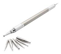 Crafter's 8 in 1 Embossing, Scoring and Stylus Tool Stainless, Matt Silver/Gold Tone