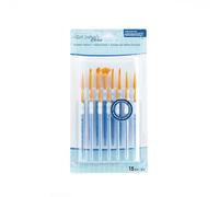 Crafter's Choice Mini Gold Taklon Brush Value Set-15/Pkg 393278