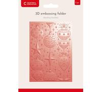 Crafter's Companion 3D Embossing Folder 5" x 7" - Dazzling Baubles