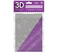 Crafter's Companion 3D Embossing Folder 5"x7"-French Lace, 26.5 x 16 x 1 cm