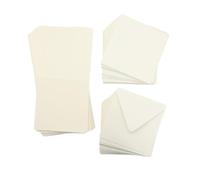 Crafter's Companion - 5" x 5" Ivory Cards & Envelopes - Pack of 100 - Includes 50 Ivory Card Blanks & 50 Matching Envelopes - Great for a Variety of Occasions
