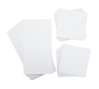Crafter's Companion 5" x 5" White Pack of 100-Includes Card Blanks & 50 Matching Envelopes-for a Variety of Occasions