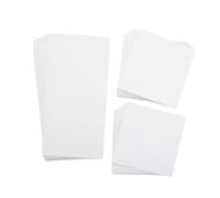 Crafter's Companion - 6" x 6" White Card & Envelopes - Pack of 100 - Includes 50 White Card Blanks & 50 Matching Envelopes - Great for a Variety of Occasions