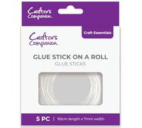 Crafter's Companion 7mm Glue Stick On a Roll - Pack of 5-90cm Length Each