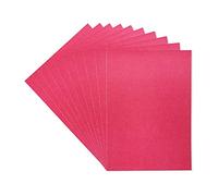 Crafter's Companion A4 Coloured Card Pack Single Sided Cherry - 300GSM (10 Sheet Pack) - Perfect for Arts and Crafts, Printing, Card Bases & Folding - Centura Pearl