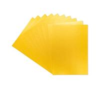 Crafter's Companion A4 Coloured Card Pack Single Sided Old Gold - 300GSM (10 Sheet Pack) - Perfect for Arts and Crafts, Printing, Card Bases & Folding - Centura Pearl