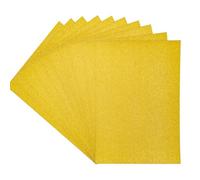 Crafters Companion A4 Coloured Glitter Card Pack Single Sided Solar Gold - 250GSM (10 Sheet Pack) - Perfect for Arts and Crafts, Printing, Card Bases & Folding - Centura Pearl CPG10-SGOLD