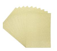Crafters Companion A4 Coloured Glitter Single Sided Ivory- 250GSM (10 Sheet Pack) -Perfect for Arts and Crafts, Printing, Card Bases & Folding-Centura Pearl, CPG10-IVORY