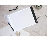Crafter's Companion A4 LED Light Pad - Adjustable 3-Level Brightness - Perfect for Drawing, Tracing, Stencil and More, White