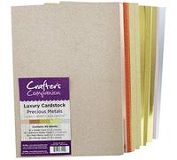 Crafter's Companion A4 Luxury Cardstock Pack, card, Precious Metals, 29.6 x 21 x 10.5 cm