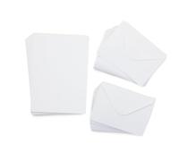 Crafter's Companion - A6 White Card & Envelopes - Pack of 100 - Includes 50 White Card Blanks & 50 Matching Envelopes - Great for a Variety of Occasions