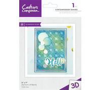 Crafter's Companion - Bold 3D Embossing Folder - Contemporary Waves