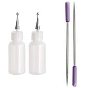 Crafter's Companion CC-TOOLGLUEAP2 Fine Tip Glue Applicator (2PC), White, One Size & Pokey Tools for Paper and Card Crafting Projects-Set of 2, White, One Size